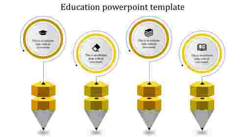 education ppt template-education ppt template-yellow
